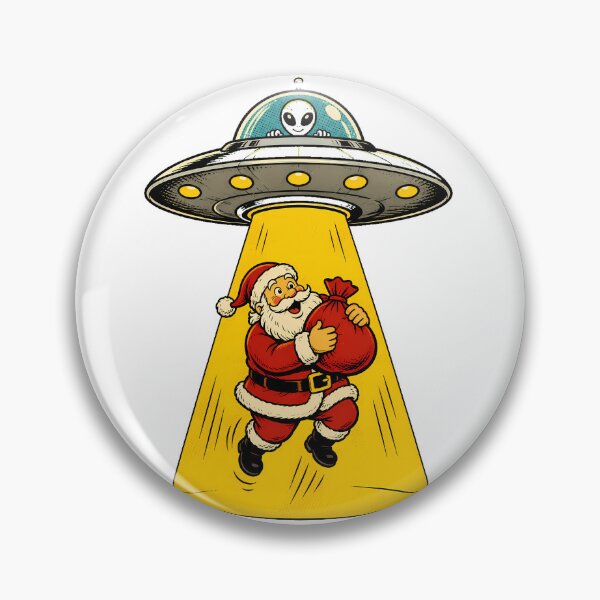 Item preview, Alien UFO Santa Abduction Sci Fi Christmas Comic designed and sold by chattsuede.