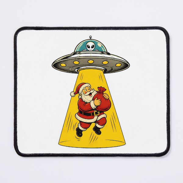 Item preview, Alien UFO Santa Abduction Sci Fi Christmas Comic designed and sold by chattsuede.