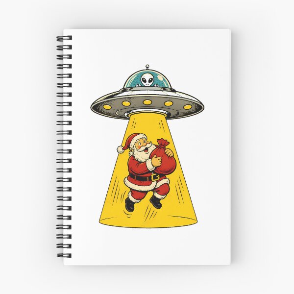 Item preview, Alien UFO Santa Abduction Sci Fi Christmas Comic designed and sold by chattsuede.
