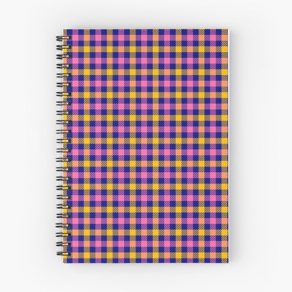 Item preview, Yellow And Pink On Blue Gingham Check   designed and sold by PatternTitan.