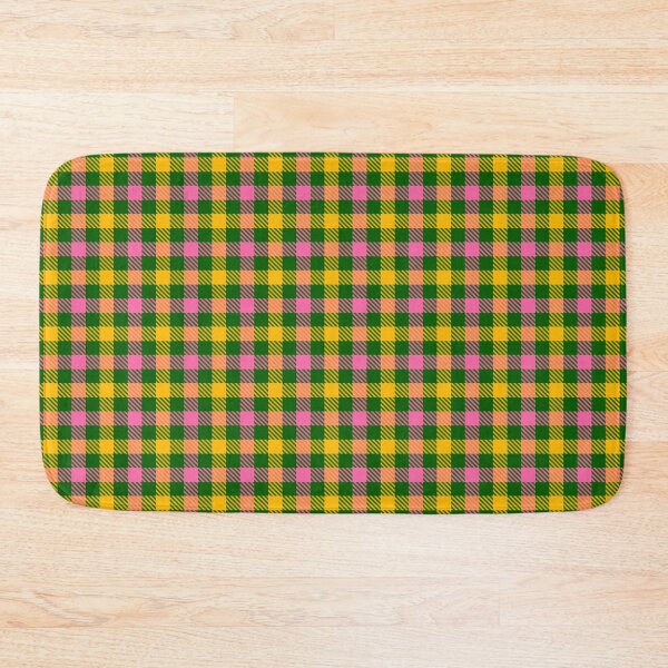 Item preview, Yellow And Pink On Green Gingham Check   designed and sold by PatternTitan.