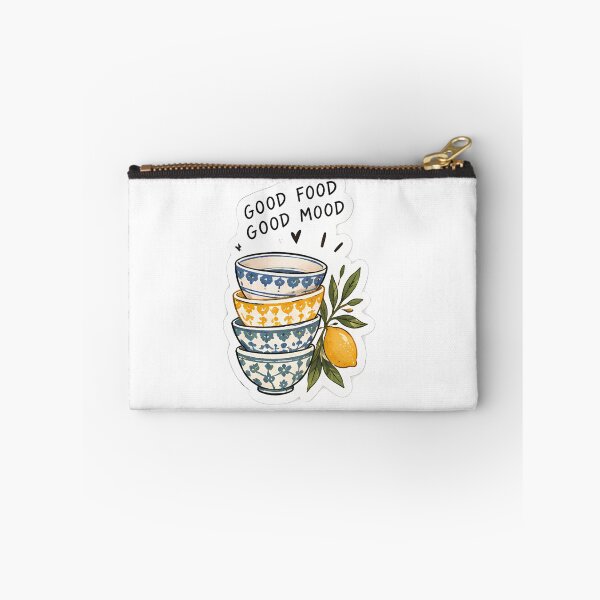 Item preview, Good Food Good Mood Sticker – Cute Ceramic Bowls designed and sold by posteratorshop.