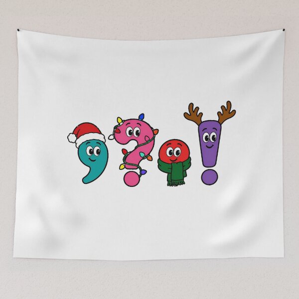Item preview, English Teacher Christmas Punctuation Mark Squad designed and sold by chattsuede.