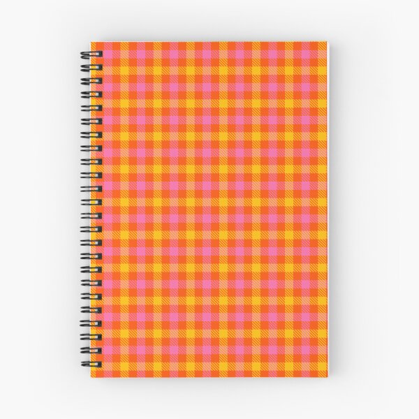 Item preview, Yellow And Pink On Orange Gingham Check   designed and sold by PatternTitan.