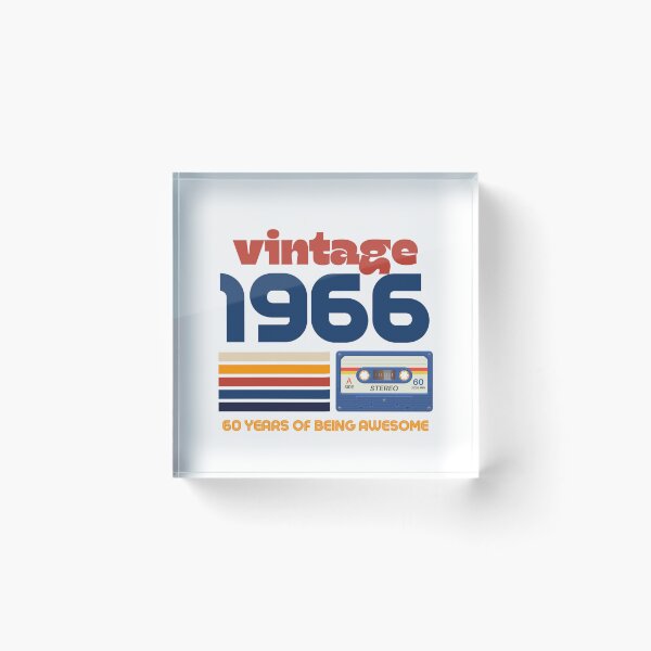 Item preview, Vintage 1966 60th Birthday Cassette 60 Years Of Being Awesome designed and sold by manu446jk.