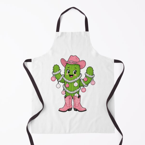 Item preview, Pink Cowgirl Christmas Cactus Western Country Winter designed and sold by chattsuede.