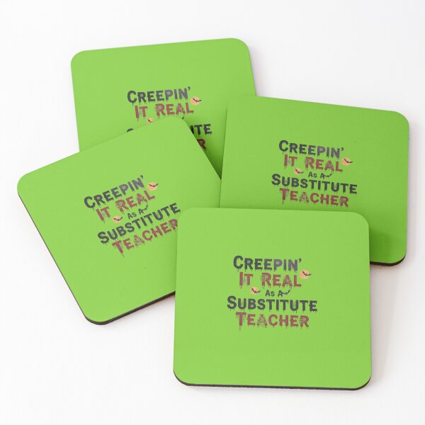 Item preview, Creepin It Real Substitute Teacher Spooky Font Graphic designed and sold by Exquisite Design Studio „Paculówka”.