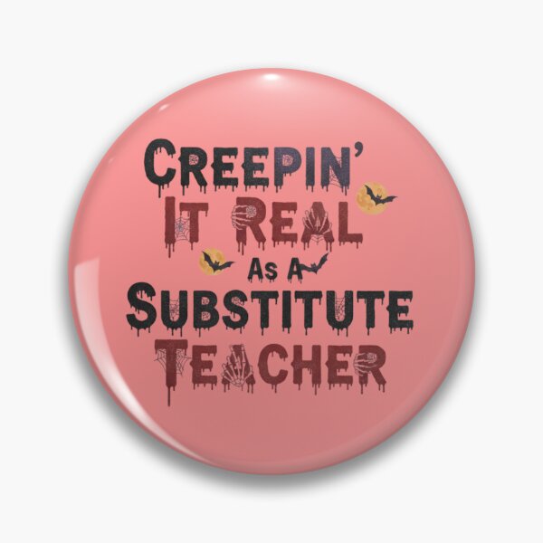 Item preview, Creepin It Real Substitute Teacher Spooky Font Graphic designed and sold by Exquisite Design Studio „Paculówka”.