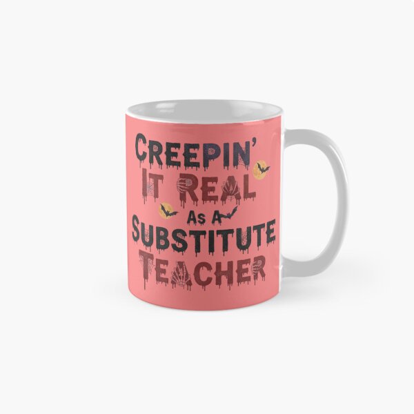 Item preview, Creepin It Real Substitute Teacher Spooky Font Graphic designed and sold by Exquisite Design Studio „Paculówka”.