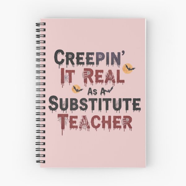 Item preview, Creepin It Real Substitute Teacher Spooky Font Graphic designed and sold by Exquisite Design Studio „Paculówka”.