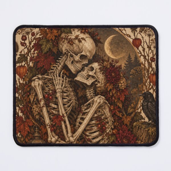 Item preview, Eternal Gothic Lovers Autumn Embrace designed and sold by Everwood Art Studio.