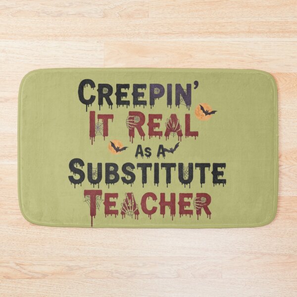 Item preview, Creepin It Real Substitute Teacher Spooky Font Graphic designed and sold by Exquisite Design Studio „Paculówka”.