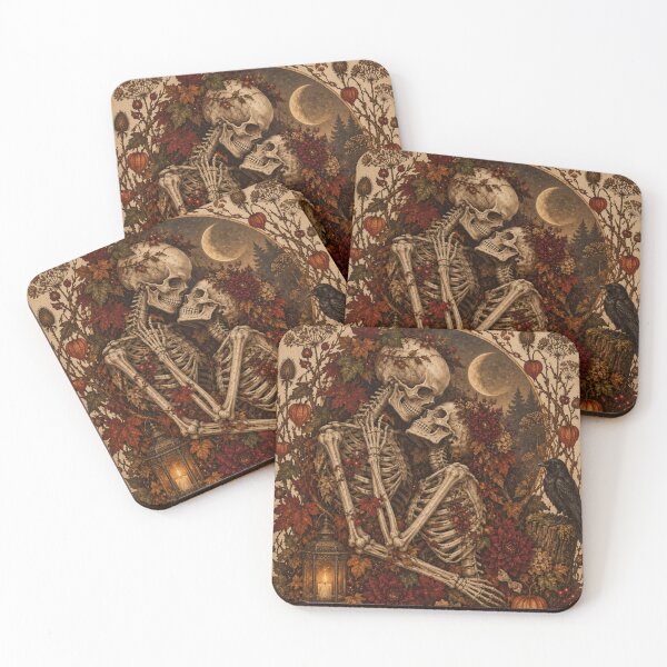 Item preview, Eternal Gothic Lovers Autumn Embrace designed and sold by Everwood Art Studio.