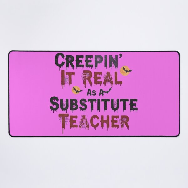 Item preview, Creepin It Real Substitute Teacher Spooky Font Graphic designed and sold by Exquisite Design Studio „Paculówka”.