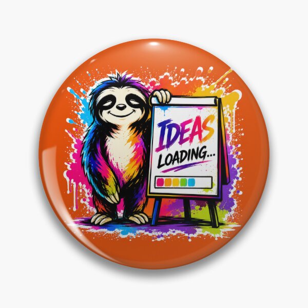 Item preview, Ideas Loading Funny Sloth Creative Mind Graffiti Art designed and sold by Cabrasco.