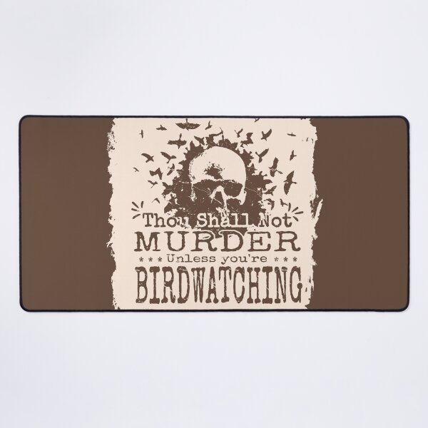 Item preview, urder of Crows | Thou Shall Not Murder | Funny Christian Birdwatching | pastel orange White Grunge designed and sold by ZechJohnRB.