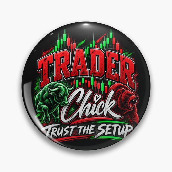 Item preview, Trader Chick-Trust The Setup-Black Background  designed and sold by Trendi61.