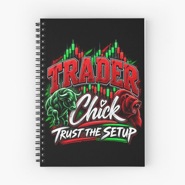 Item preview, Trader Chick-Trust The Setup-Black Background  designed and sold by Trendi61.
