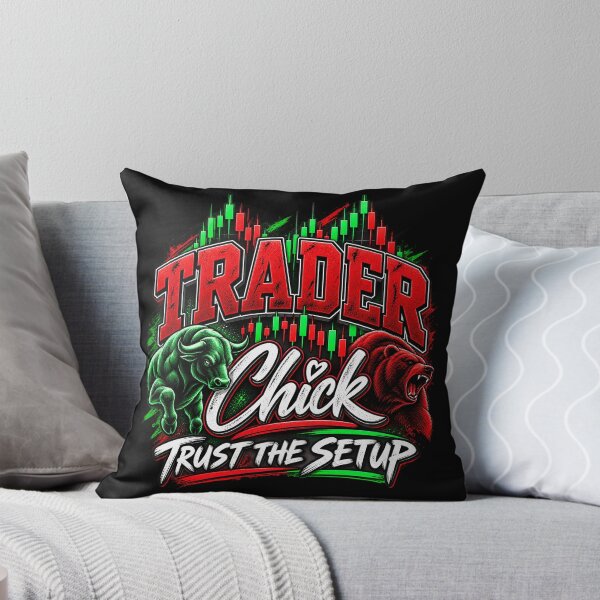 Item preview, Trader Chick-Trust The Setup-Black Background  designed and sold by Trendi61.