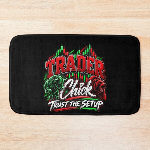 Item preview, Trader Chick-Trust The Setup-Black Background  designed and sold by Trendi61.