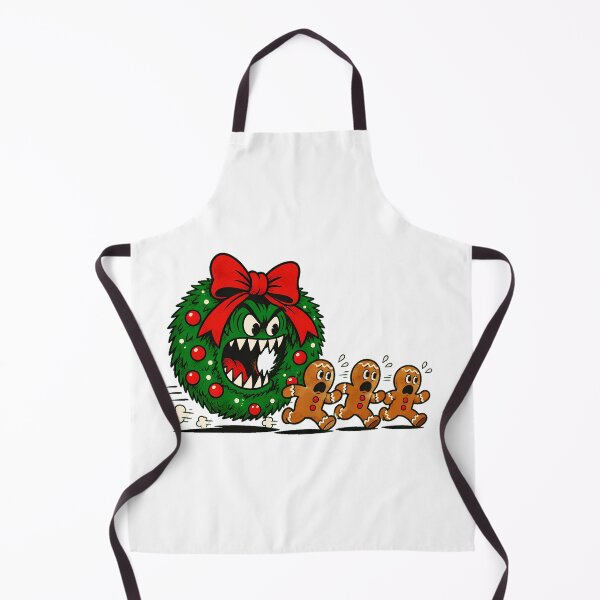 Item preview, Monster Wreath Gingerbread Chase Funny Christmas Cartoon designed and sold by chattsuede.