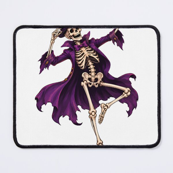 Item preview, Dancing Skeleton | Purple Halloween Party Design designed and sold by CalmMandala.