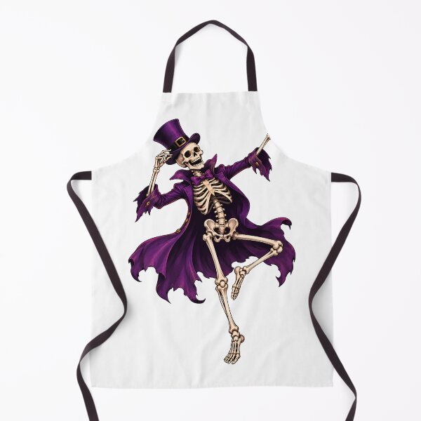 Item preview, Dancing Skeleton | Purple Halloween Party Design designed and sold by CalmMandala.