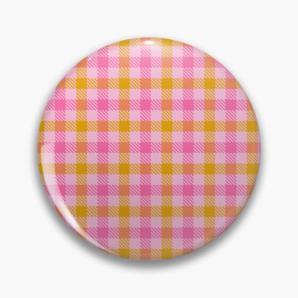 Item preview, Yellow And Pink On Pink Gingham Check   designed and sold by PatternTitan.