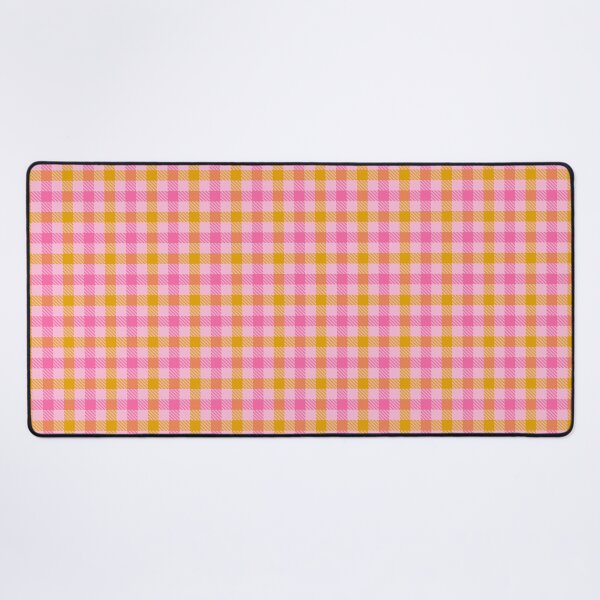 Item preview, Yellow And Pink On Pink Gingham Check designed and sold by PatternTitan.
