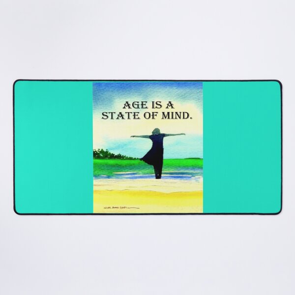 Item preview, Age is a State of mind, coastal original watercolor. designed and sold by aswoa.