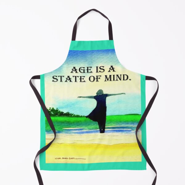 Item preview, Age is a State of mind, coastal original watercolor. designed and sold by aswoa.