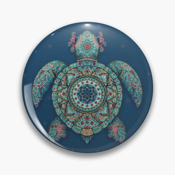 Item preview, Alebrije Sea Turtle — Mandala Turtle Mexican Folk Art, Ocean Spirit Animal designed and sold by LunaAdventurer.