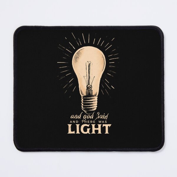 Item preview, And God Said Let There Be Light – Vintage Christian Bible Quote designed and sold by DyzioSupply.