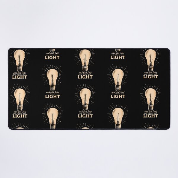 Item preview, And God Said Let There Be Light – Vintage Christian Bible Quote designed and sold by DyzioSupply.