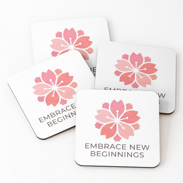 Item preview, Sakura flower gradient pink coral designed and sold by SunkeyDesigns.