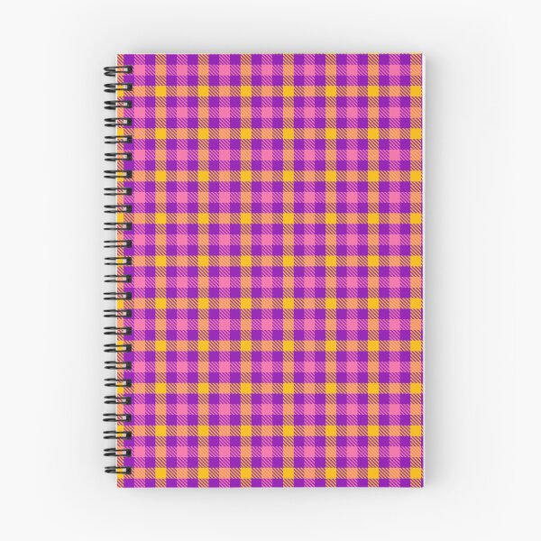 Item preview, Yellow And Pink On Purple Gingham Check   designed and sold by PatternTitan.