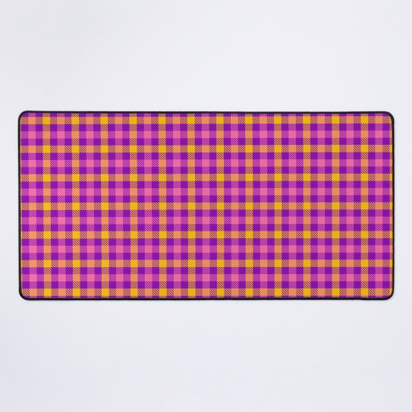 Item preview, Yellow And Pink On Purple Gingham Check designed and sold by PatternTitan.