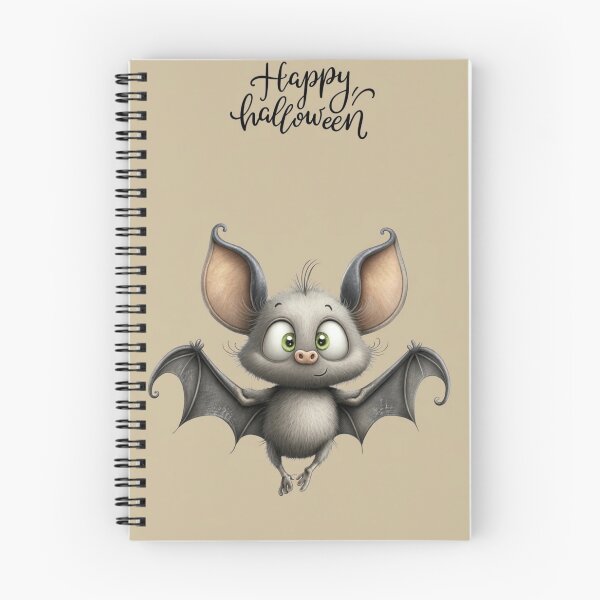 Item preview, Funny Goofy Bat Happy Halloween Vintage Cartoon designed and sold by NNCollection.