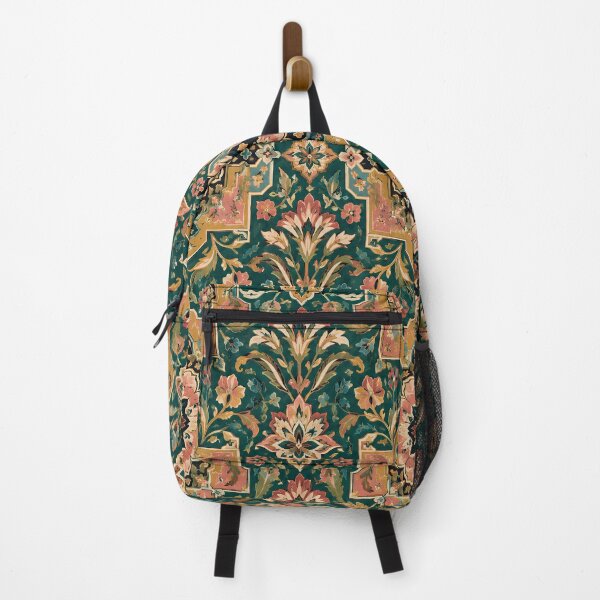 Item preview, Teal Persian Floral Mosaic Pattern designed and sold by Sandy Beach Decor.