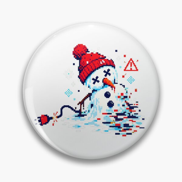Item preview, Pixel Snowman Sparking System Error Developer designed and sold by chattsuede.