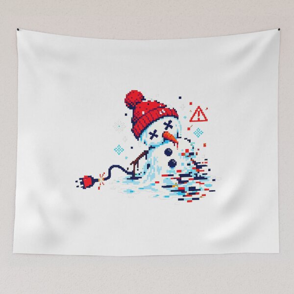Item preview, Pixel Snowman Sparking System Error Developer designed and sold by chattsuede.