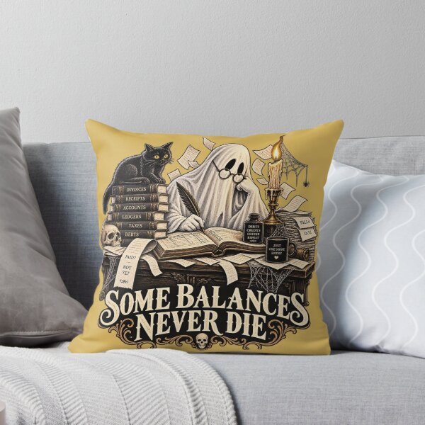 Item preview, Bookkeeper Ghost Gothic Halloween Humor designed and sold by Meandmyshop.