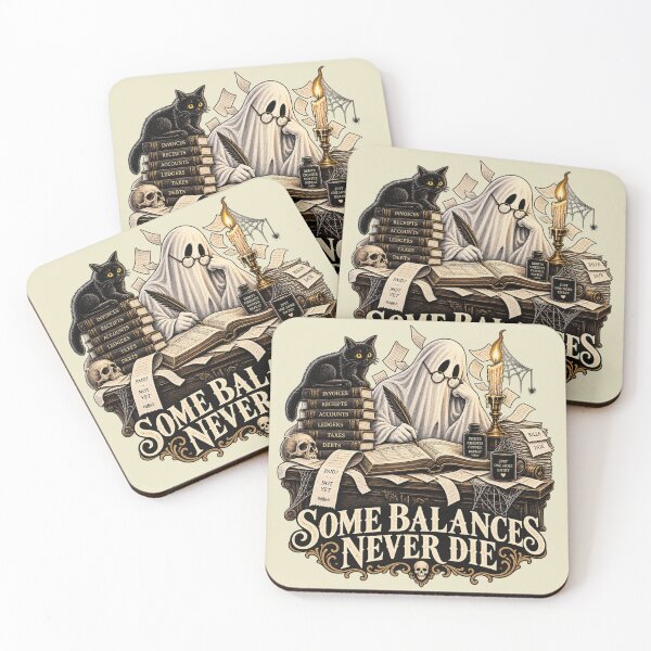 Item preview, Bookkeeper Ghost Gothic Halloween Humor designed and sold by Meandmyshop.