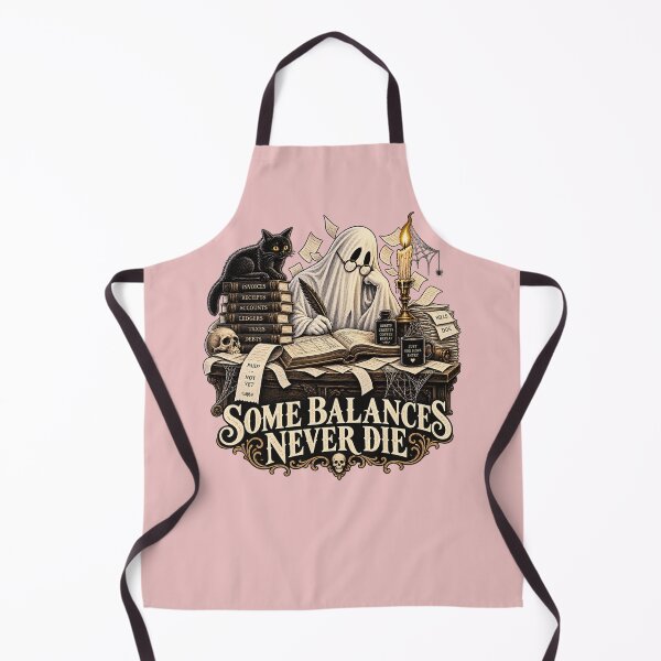 Item preview, Bookkeeper Ghost Gothic Halloween Humor designed and sold by Meandmyshop.