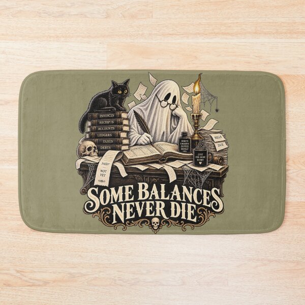 Item preview, Bookkeeper Ghost Gothic Halloween Humor designed and sold by Meandmyshop.
