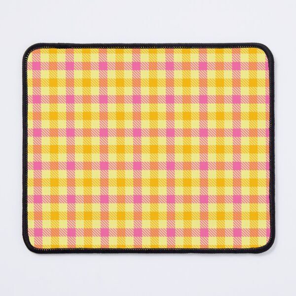 Item preview, Yellow And Pink On Yellow Gingham Check designed and sold by PatternTitan.