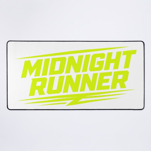 Item preview, Midnight Runner Typography Vector Design - Neon Yellow Speed Text Style designed and sold by Nubian Style.