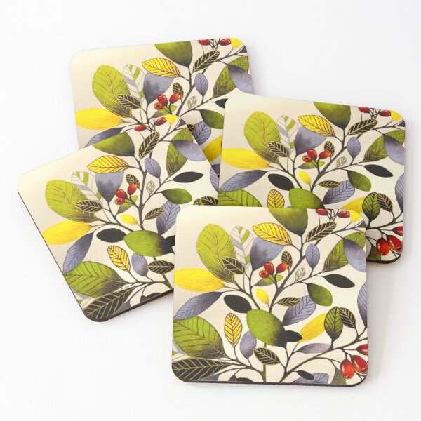 Item preview, Watercolor Autumn Berry Branches designed and sold by Vintage-Lady65.