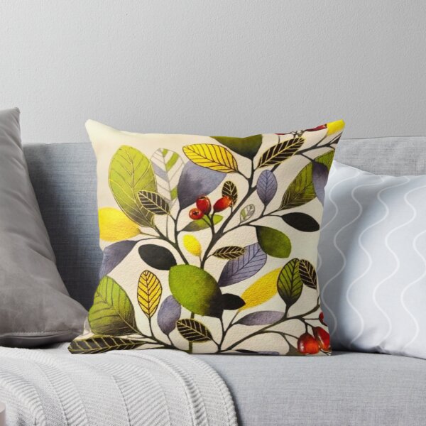 Item preview, Watercolor Autumn Berry Branches designed and sold by Vintage-Lady65.