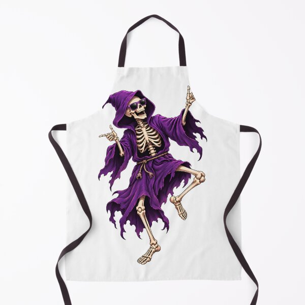 Item preview, Purple Reaper Dance | Funny Halloween Skeleton Design designed and sold by CalmMandala.